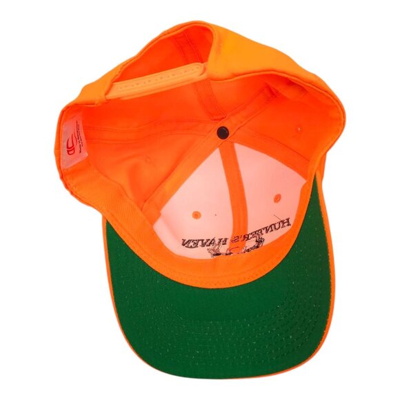 Hunters Haven Blaze Orange Snapback Cap Trucker Baseball Hunting Embroidered Hat - Picture 5 of 14